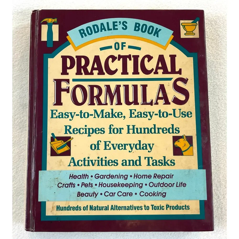 Rodale's Book of Practical Formulas DIY Home Workshop Guide ISBN 0878579796 Vtg.
